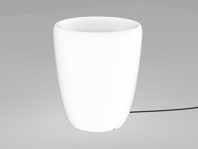 Lampa zewnętrza stojąca Flowerpot S biała 27194