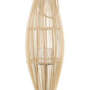 Lampion dekoracyjny bambusowy 84 cm jasny 135048