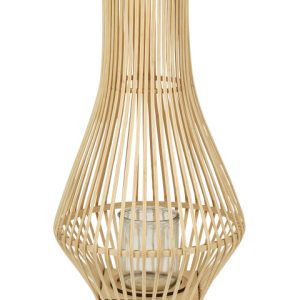 Lampion duży świecznik drewniany jasny 58 cm 169178 Lampion duży świecznik drewniany jasny 58 cm 169178