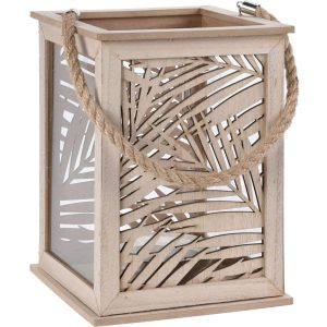 Lampion LEAF DESIGN – latarenka na świeczkę, 18×26 cm 146734 Lampion LEAF DESIGN – latarenka na świeczkę, 18×26 cm 146734