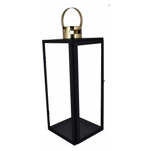 Lampion metalowy 41 cm czarny 41167 Lampion metalowy 41 cm czarny 41167