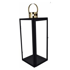 Lampion metalowy 54 cm czarny 41166 Lampion metalowy 54 cm czarny 41166