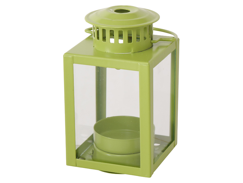 Lampion na tealight Spring 10 cm oliwkowy 487255