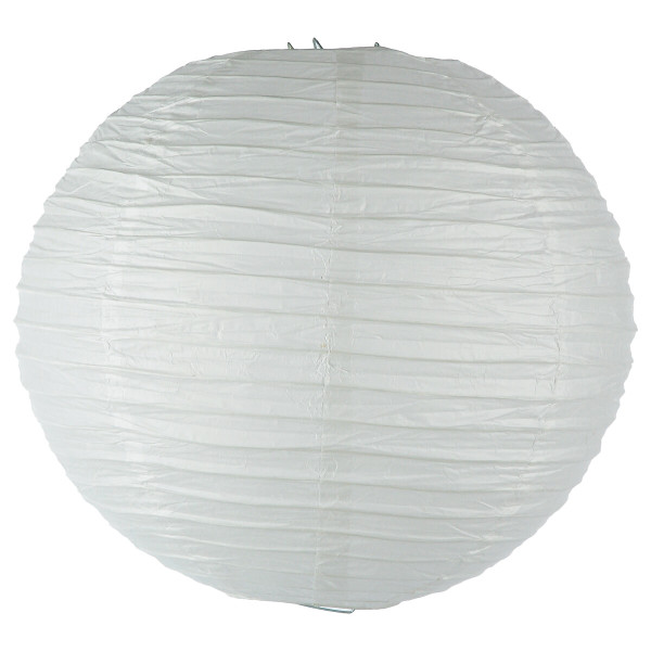 Lampion papierowy biały 35 cm wisząca kula 931546