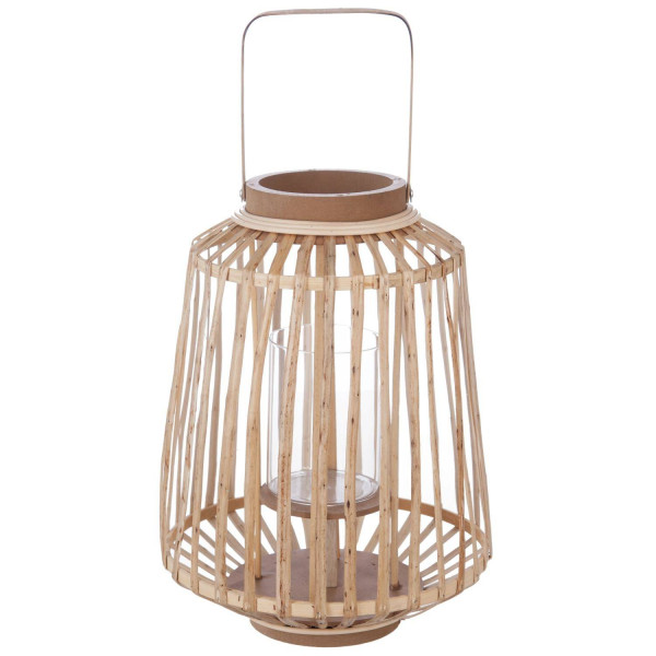 Lampion rattanowy Natural, wys. 35 cm 81326