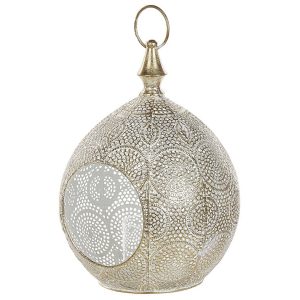 Lampion świecznik metal orient 33 cm złoty 188231 Lampion świecznik metal orient 33 cm złoty 188231