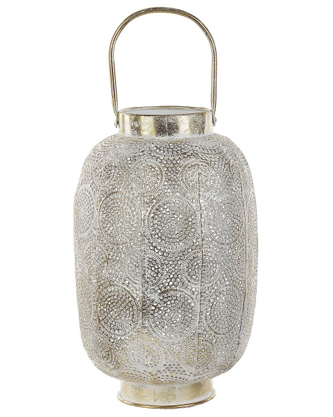 Lampion świecznik metal orient 40 cm złoty 110301