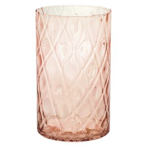 Lampion szklany Optyk 25 cm pomarańczowy 49788 Lampion szklany Optyk 25 cm pomarańczowy 49788