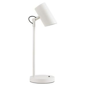 Lampka biurkowa Agzar stalowa biała 291377 Lampka biurkowa Agzar stalowa biała 291377