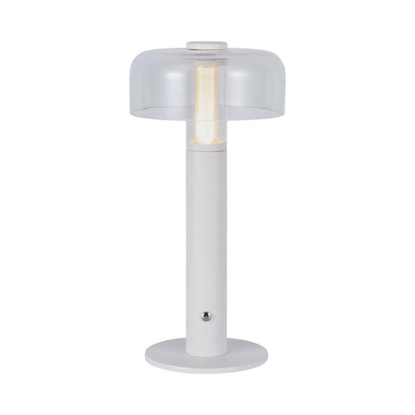 Lampka biurkowa akumulatorowa 1049 biała LED 1W Ciepła biel wys:30cm V-TAC 904927