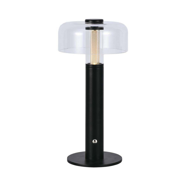 Lampka biurkowa akumulatorowa 1049 czarna LED 1W Ciepła biel wys:30cm V-TAC 904805