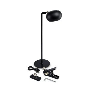 Lampka biurkowa akumulatorowa czarna LED 3W wys:35,6cm Videx 904855 Lampka biurkowa akumulatorowa czarna LED 3W wys:35,6cm Videx 904855