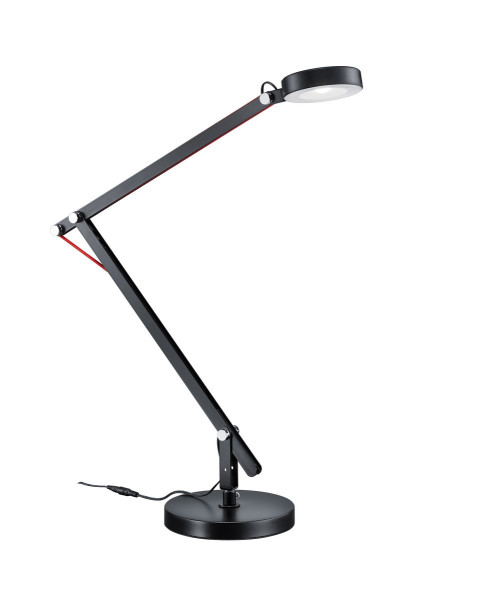 Lampka biurkowa AMSTERDAM czarna LED 5W Ciepła biel wys:90cm Trio 904736
