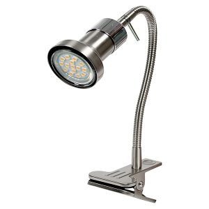 Lampka biurkowa Arkon metalowa srebrna 195403 Lampka biurkowa Arkon metalowa srebrna 195403
