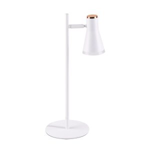 Lampka biurkowa BERG biała LED 4.2W Ciepła biel wys:44,6cm Polux 904794 Lampka biurkowa BERG biała LED 4.2W Ciepła biel wys:44,6cm Polux 904794