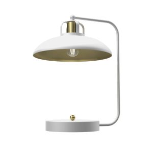 Lampka biurkowa biała FELIX 1xE27x60W wys:45cm Milagro 904854 Lampka biurkowa biała FELIX 1xE27x60W wys:45cm Milagro 904854