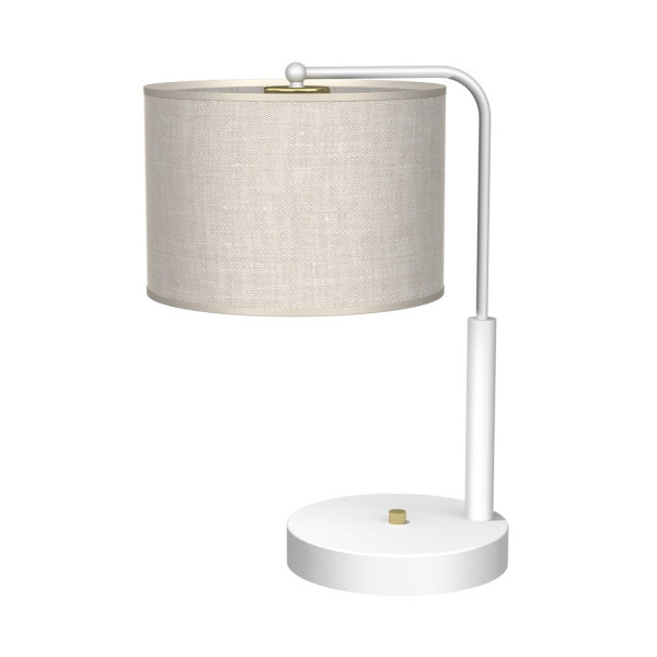 Lampka biurkowa biała LINO 1xE27x60W wys:37cm Milagro 904644