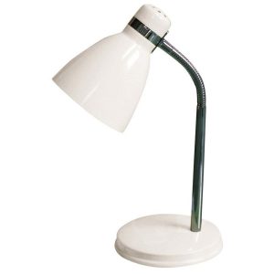 Lampka biurkowa biała Patric 1xE14x40W wys:32cm Rabalux 953535 Lampka biurkowa biała Patric 1xE14x40W wys:32cm Rabalux 953535