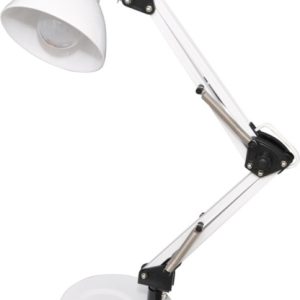 Lampka biurkowa biało-czarna COSMO 1xE27x60W wys:55cm Kaja 904827 Lampka biurkowa biało-czarna COSMO 1xE27x60W wys:55cm Kaja 904827
