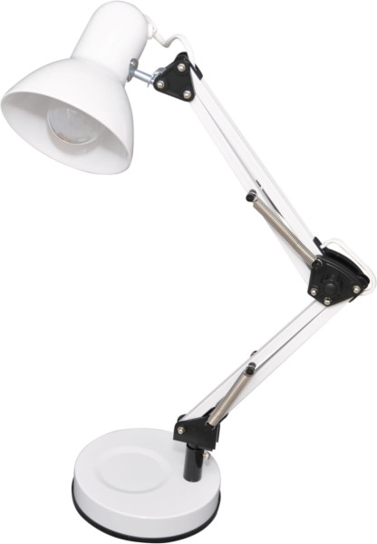 Lampka biurkowa biało-czarna COSMO 1xE27x60W wys:55cm Kaja 904827