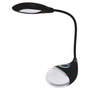 Lampka biurkowa Boa LED z tworzywa sztucznego czarna 178775 Lampka biurkowa Boa LED z tworzywa sztucznego czarna 178775