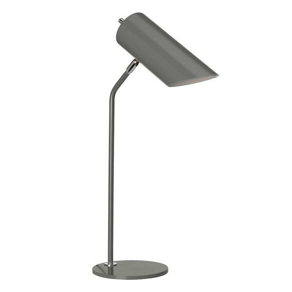 Lampka biurkowa ciemnoszara Quinto 1xE27x8W wys:57,5cm Elstead 904738