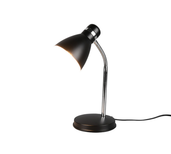 Lampka biurkowa czarna-chromowana HARVEY 1xE27x10W wys:33cm RL 904788