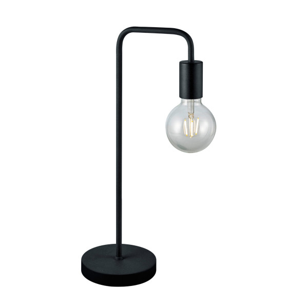 Lampka biurkowa czarna DIALLO 1xE27x42W wys:51cm Trio 904764