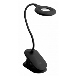 Lampka biurkowa czarna ściemnialna RINGO 4W 200lm 3000K-6000K GTV 726641 Lampka biurkowa czarna ściemnialna RINGO 4W 200lm 3000K-6000K GTV 726641