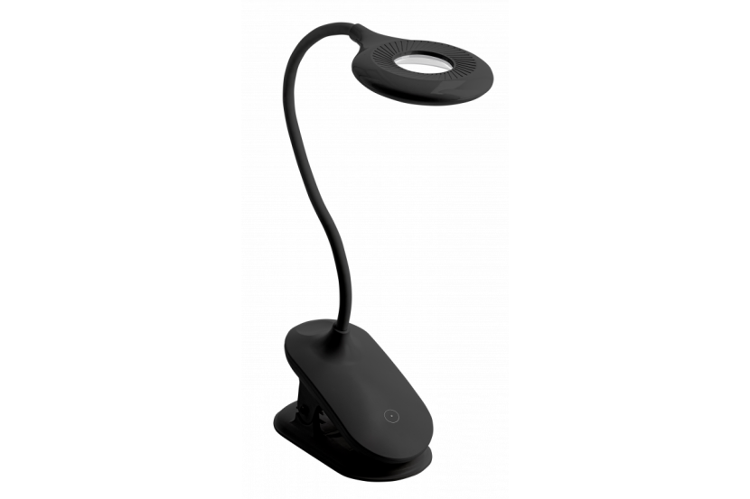 Lampka biurkowa czarna ściemnialna RINGO 4W 200lm 3000K-6000K GTV 726641