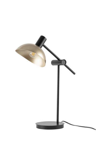Lampka biurkowa czarno-złota Artis 1xE14x40W wys:45cm Sigma Lighting 904732