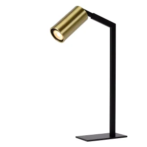 Lampka biurkowa czarno-złota Sybil 1xGU10x35W wys:43cm Lucide 904872 Lampka biurkowa czarno-złota Sybil 1xGU10x35W wys:43cm Lucide 904872