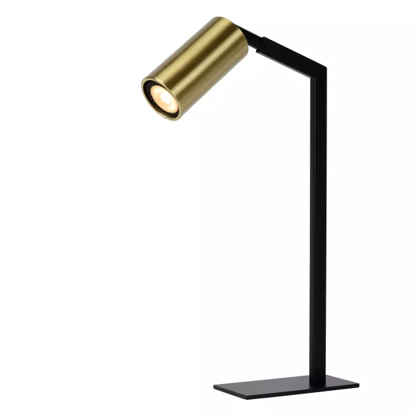 Lampka biurkowa czarno-złota Sybil 1xGU10x35W wys:43cm Lucide 904872