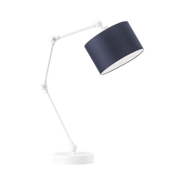 Lampka biurkowa do czytania ASMARA Biały - Granatowy 872286