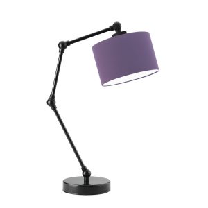 Lampka biurkowa do czytania ASMARA Czarny – Fioletowy 872328 Lampka biurkowa do czytania ASMARA Czarny – Fioletowy 872328