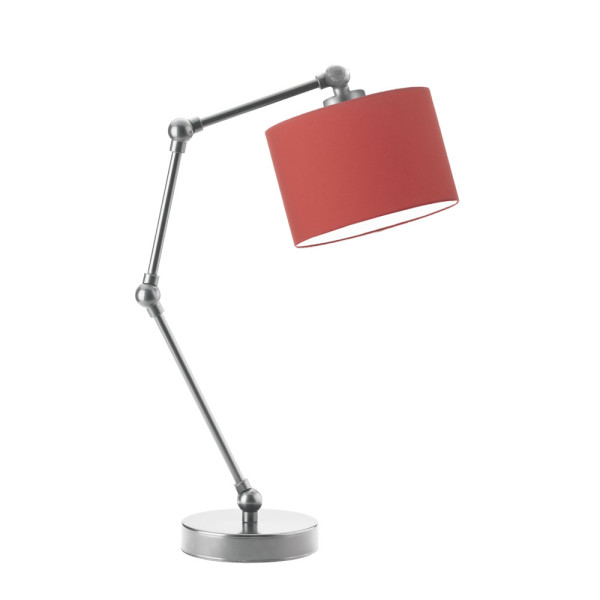 Lampka biurkowa do czytania ASMARA Srebrny - Czerwony 872285