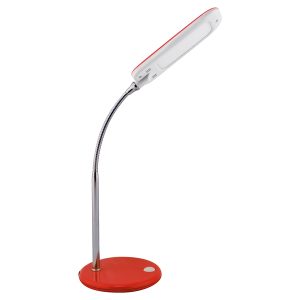 Lampka biurkowa Dori LED stalowa czerwono-srebrna 178639 Lampka biurkowa Dori LED stalowa czerwono-srebrna 178639