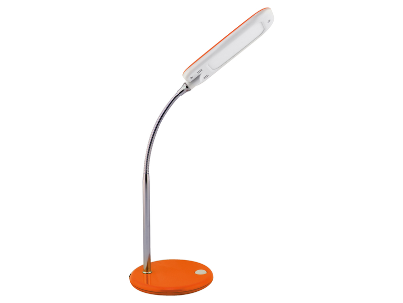 Lampka biurkowa Dori LED stalowa pomarańczowa 178637