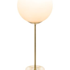 Lampka biurkowa Dris Gold metalowa złota 43×15 cm szklany klosz 931938 Lampka biurkowa Dris Gold metalowa złota 43×15 cm szklany klosz 931938