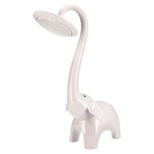 Lampka biurkowa dziecięca Słoń LED ze ściemniaczem biała 260139 Lampka biurkowa dziecięca Słoń LED ze ściemniaczem biała 260139
