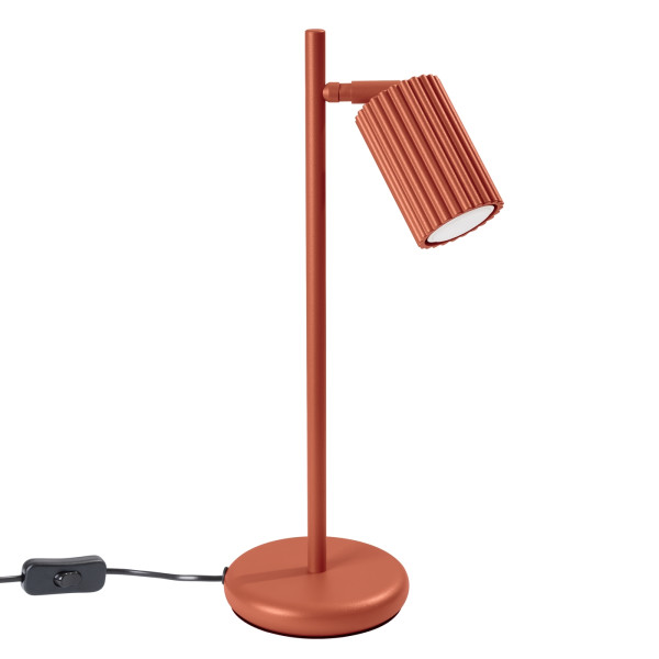 Lampka biurkowa GRAVIO ochra czerwony 1xGU10x10W IP20 Pure Lume 1017515