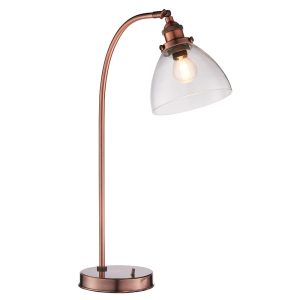 Lampka biurkowa HANSEN postarzany miedziany 1xE14x15W IP20 Endon 1017427 Lampka biurkowa HANSEN postarzany miedziany 1xE14x15W IP20 Endon 1017427