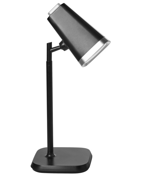 Lampka biurkowa i ścienna LED czarna bezstopniowe ściemnianie 2 w 1 802858