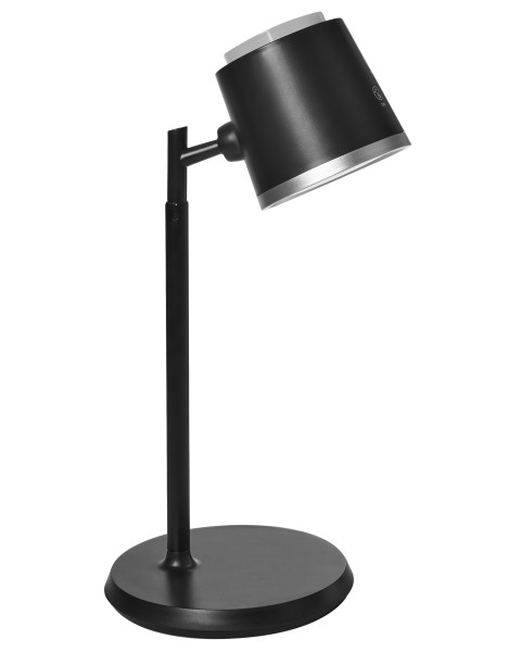Lampka biurkowa i ścienna LED czarna bezstopniowe ściemnianie 2 w 1 802850