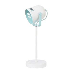 Lampka biurkowa industrialna biała Minuet 1xE14x15W wys:40cm Rabalux 964517 Lampka biurkowa industrialna biała Minuet 1xE14x15W wys:40cm Rabalux 964517
