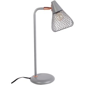 Lampka biurkowa industrialna różowe złoto Fanny 1xE14x25W wys:46cm Rabalux 843909 Lampka biurkowa industrialna różowe złoto Fanny 1xE14x25W wys:46cm Rabalux 843909