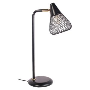 Lampka biurkowa industrialna złoto-czarna Fanny 1xE14x25W wys:46cm Rabalux 843910 Lampka biurkowa industrialna złoto-czarna Fanny 1xE14x25W wys:46cm Rabalux 843910