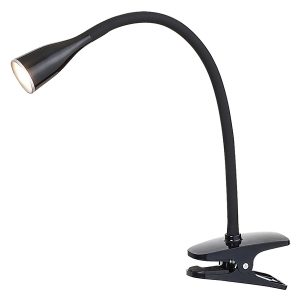 Lampka biurkowa Jeff LED z klipsem czarna 57054 Lampka biurkowa Jeff LED z klipsem czarna 57054