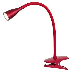 Lampka biurkowa Jeff LED z klipsem czerwona 56993 Lampka biurkowa Jeff LED z klipsem czerwona 56993