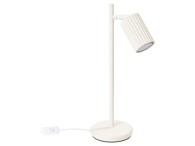 Lampka biurkowa Karbon aluminiowa beżowa 439241
